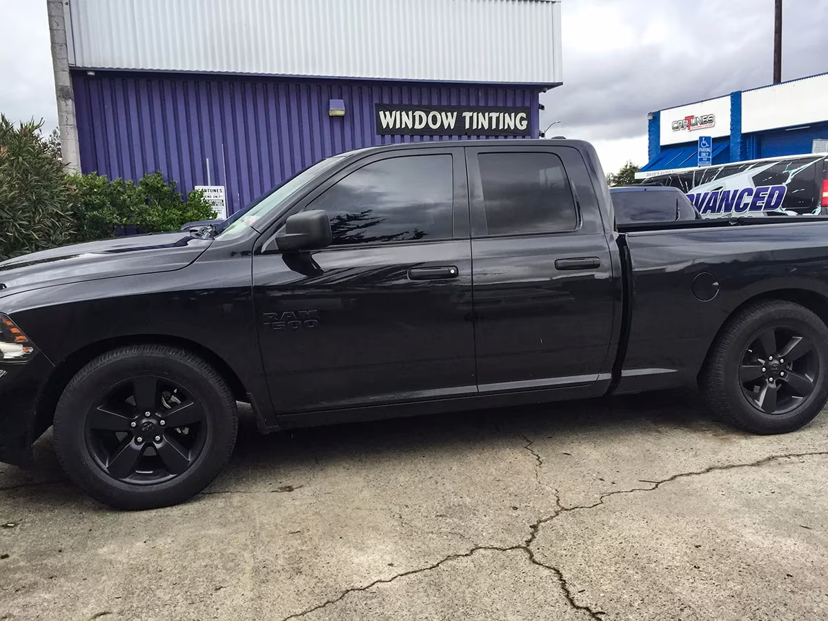 Dodge Ram after tinting — example