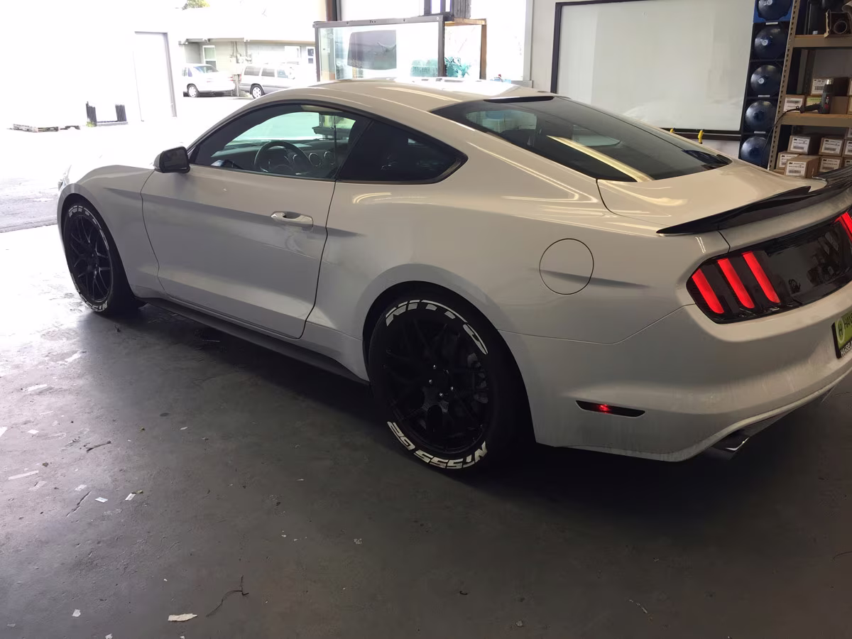 Ford Mustang before tinting — example